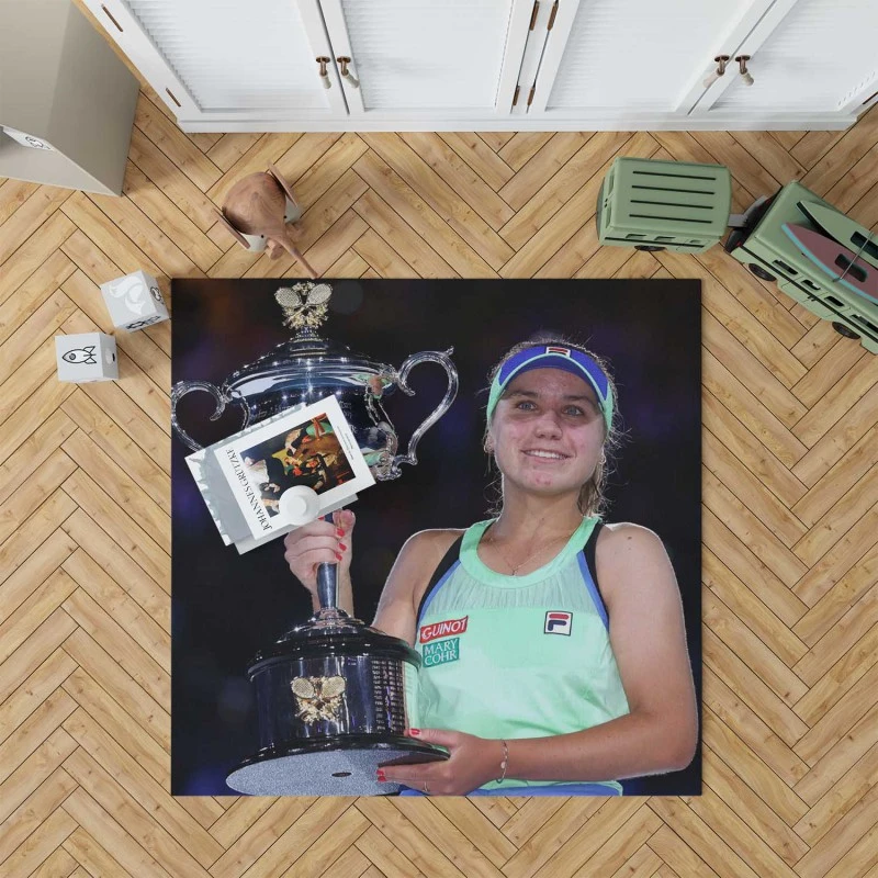 Sofia Kenin American Tennis Player Rug