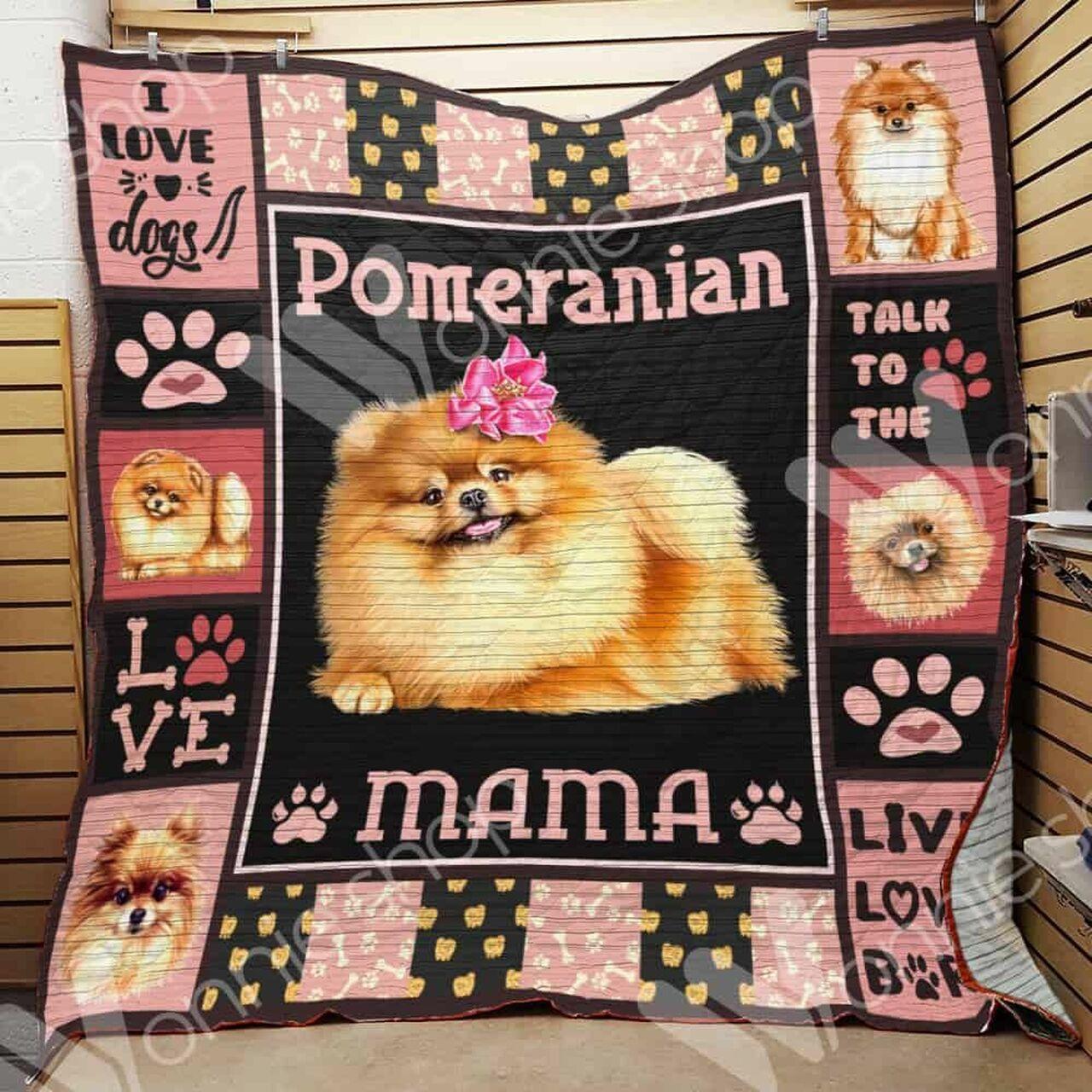 Pomeranian Dog Quilt Blanket Dhc05021239Td