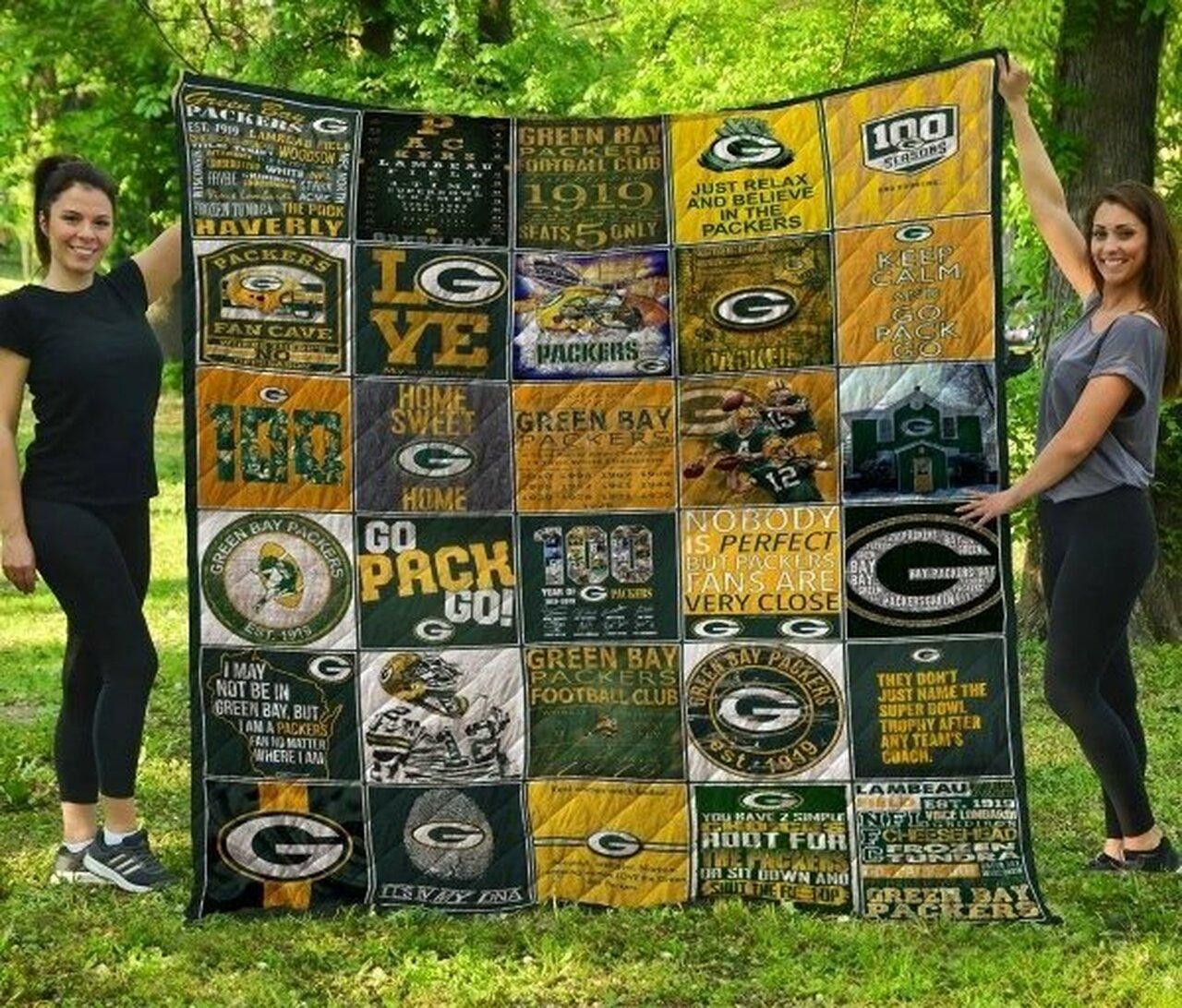 Green Bay Pac Fan Made Quilt Blanket