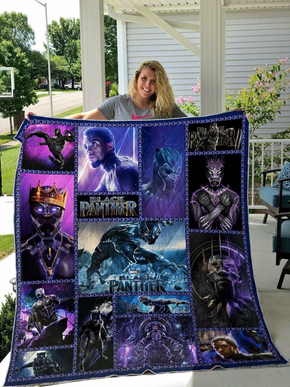 Black Panther Avenger Marvel Co Art Blanket Quilt Blanket