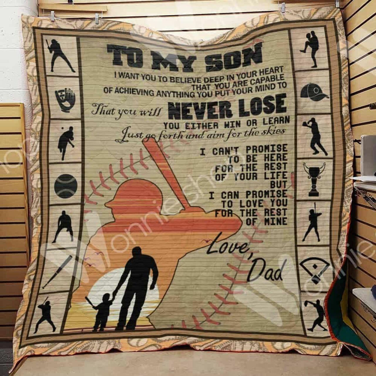 Baseball Dad Quilt Blanket Dhc1102824Td