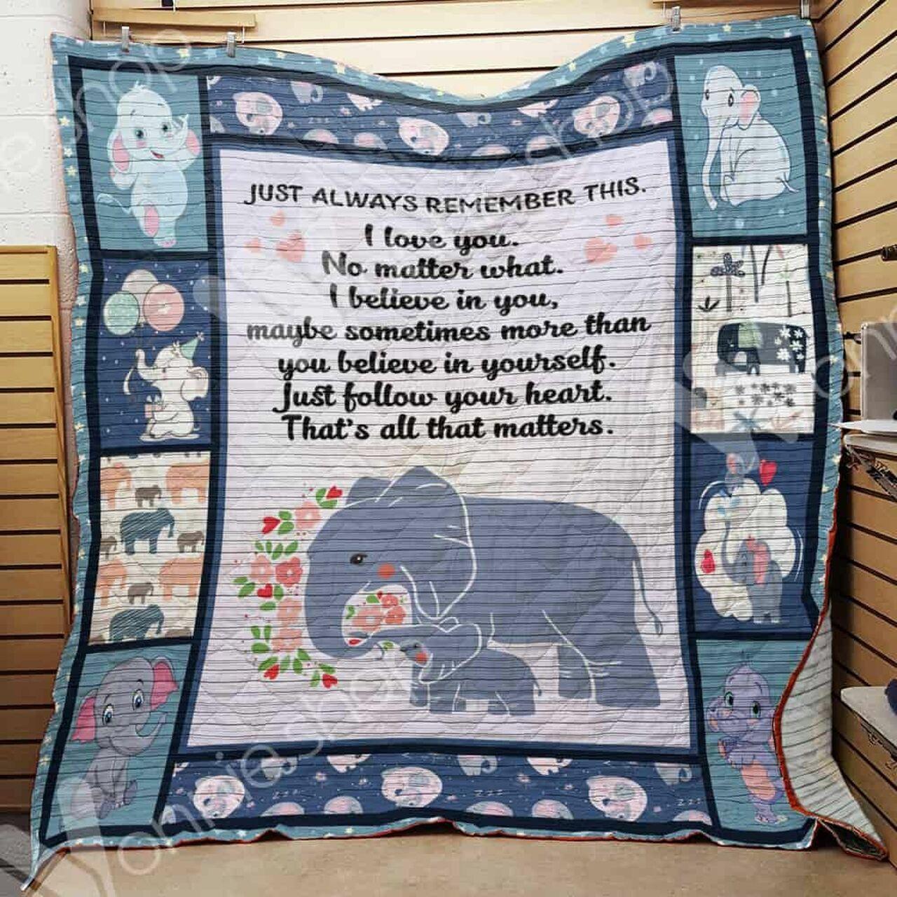 Elephant Mom Quilt Blanket Dhc06021314Td