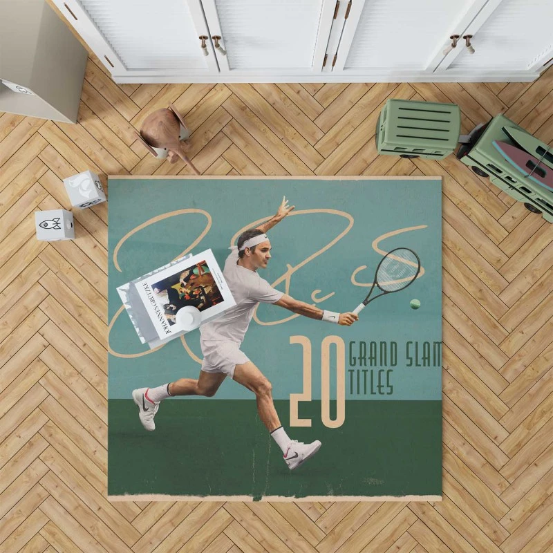 Outstanding Tennis Roger Federer Rug