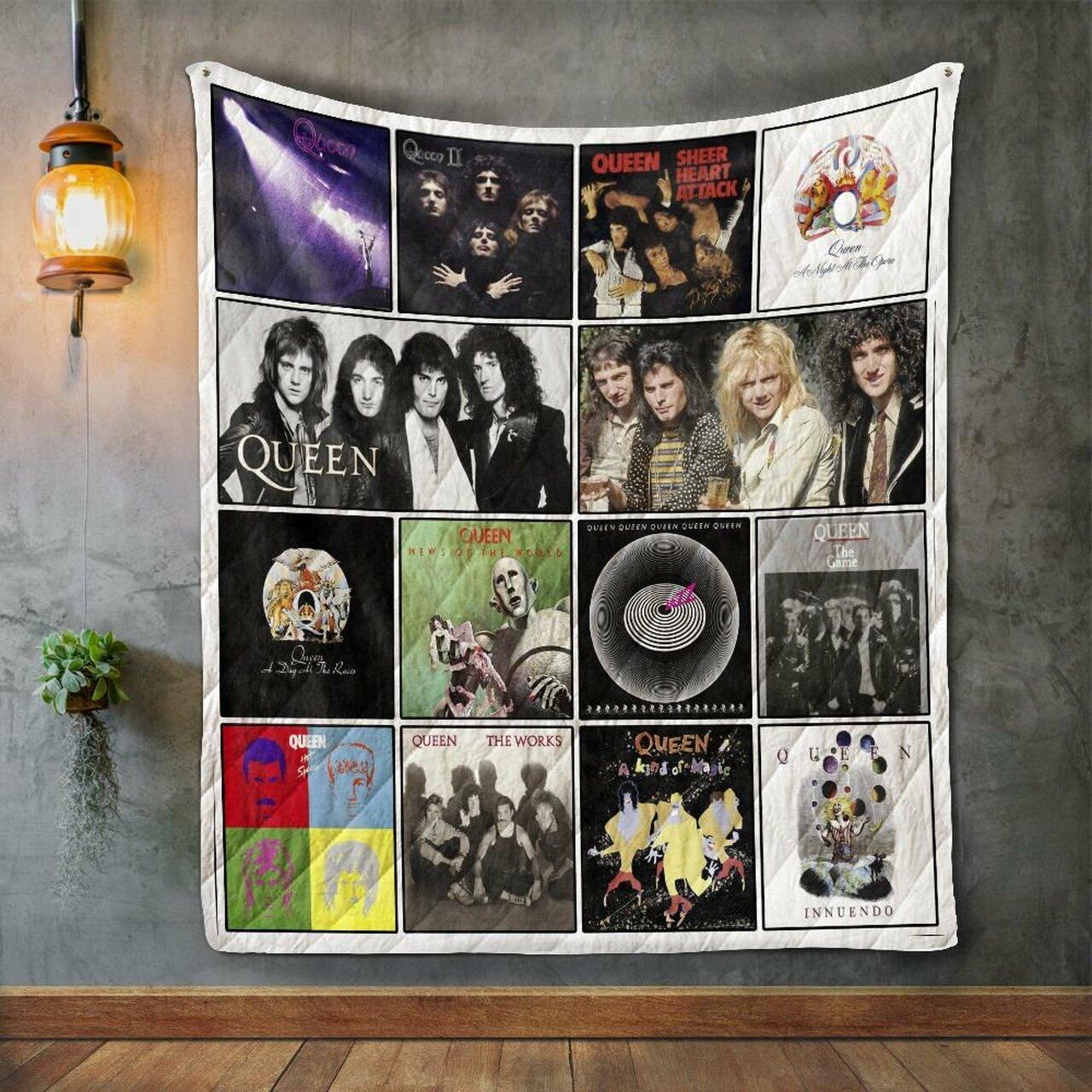 Queen 2 Album Co Quilt Blanket