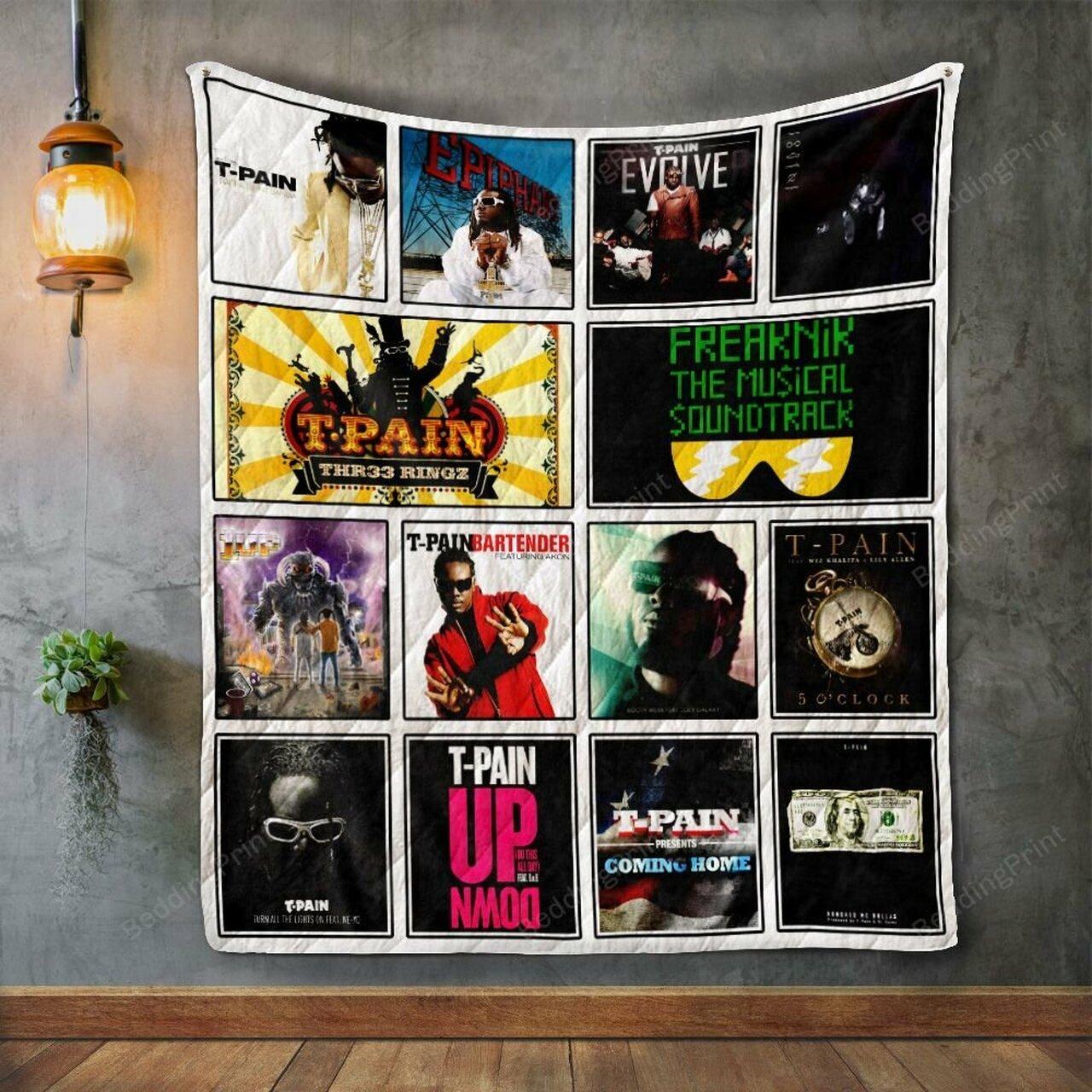 T-Pain Album Co Quilt Blanket