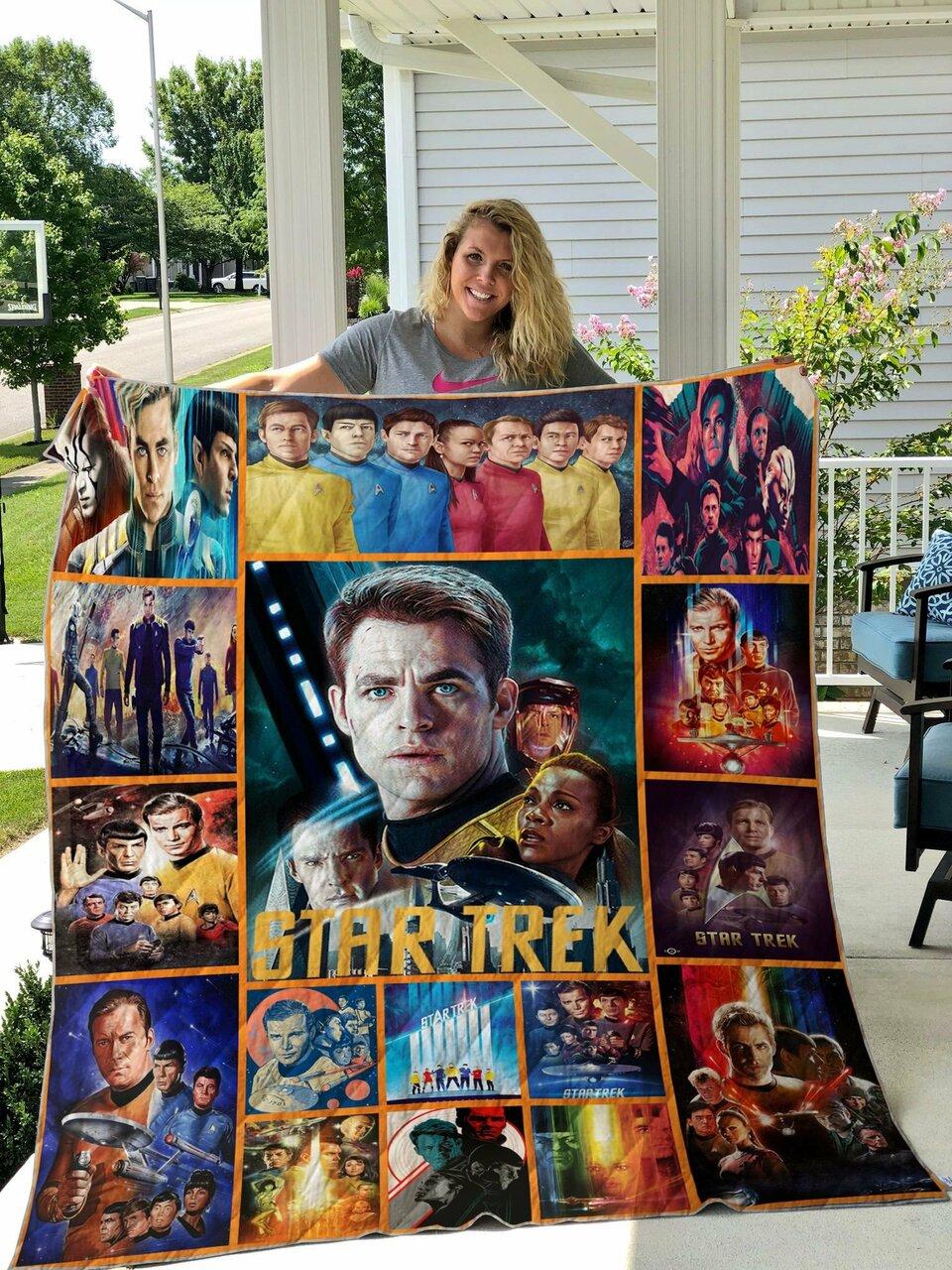 Star Trek Ver1 Quilt Blanket