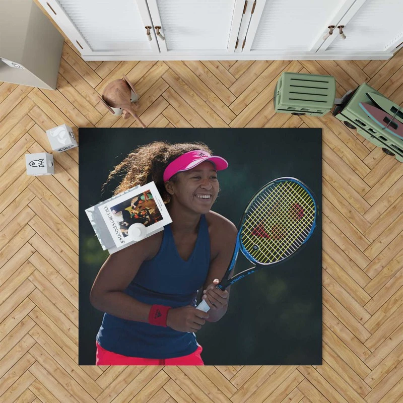 Popular Japanes Tennis Player Naomi Osaka Rug