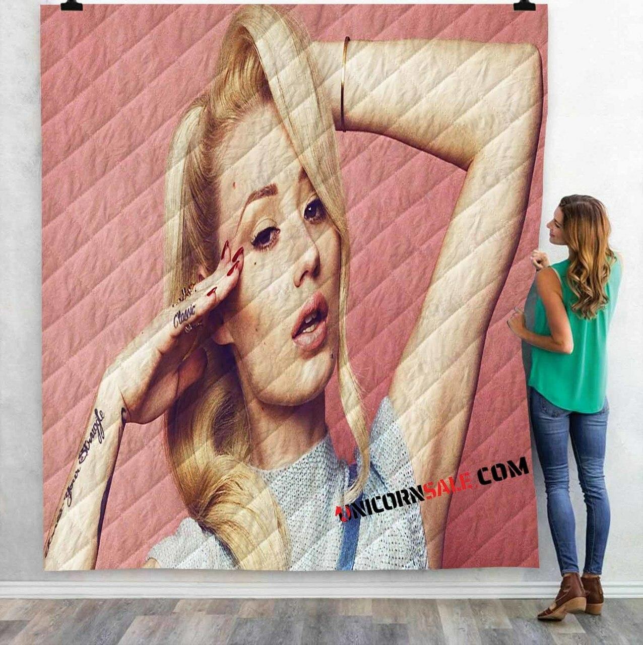 Fa Rapper Iggy Azalea N 3Dtomized onalized Quilt Blanket