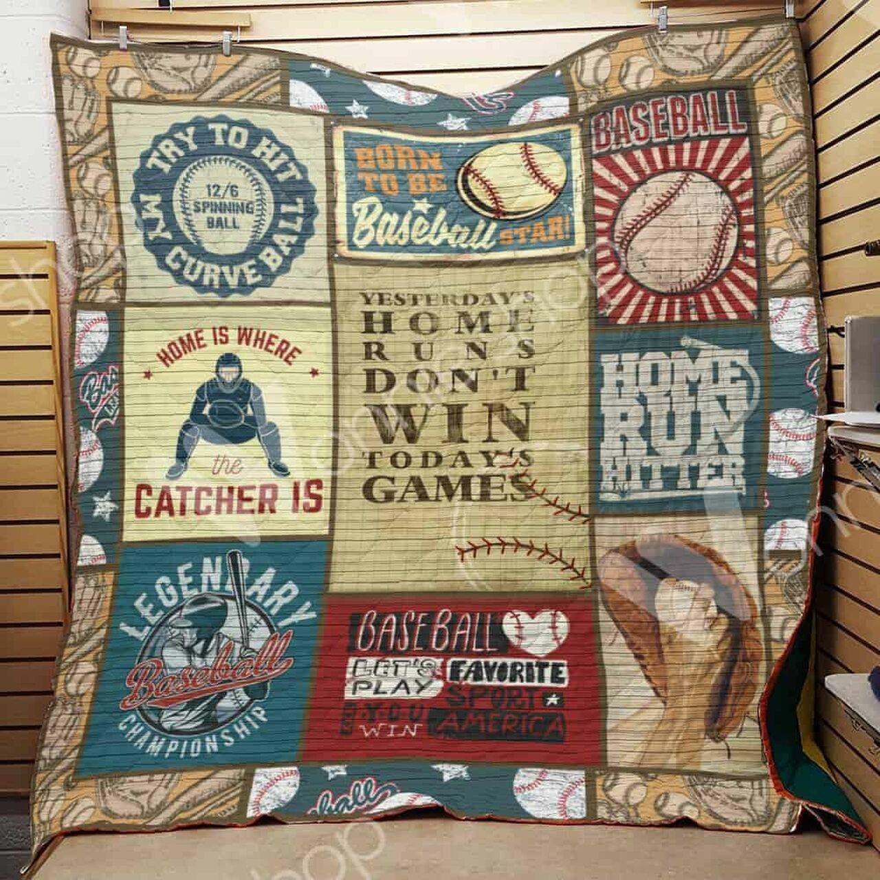 Baseball Quilt Blanket Dhc1102906Td