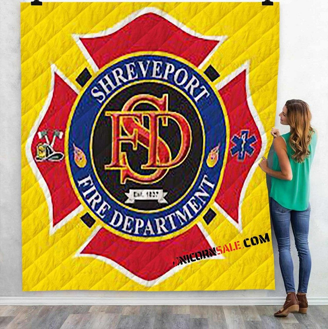 Firefighthreveport Fire Department 3Dtomized onalized Quilt Blanket