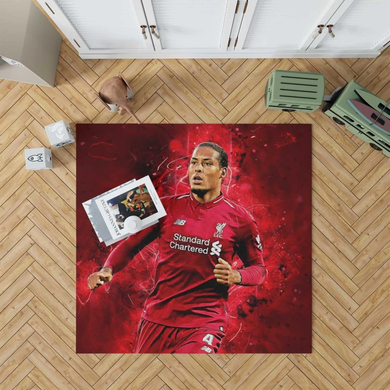 Excellent Dutch Football Player Virgil Van Dijk Rug