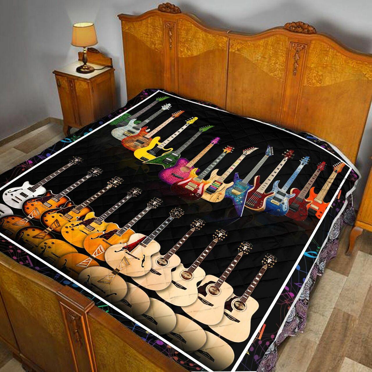 Love Guitaric Like Quilt Blanket Dhc1402998Td