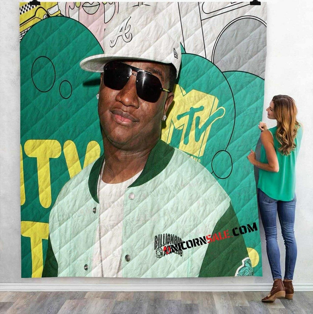 Fa Rapper Yung Joc V 3Dtomized onalized Quilt Blanket
