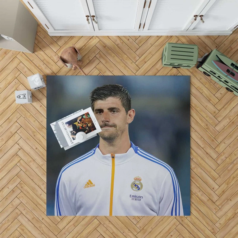 Energetic Football Thibaut Courtois Rug
