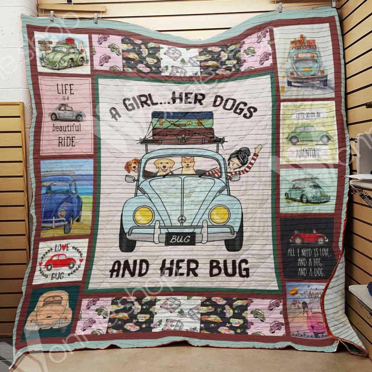 Bug Car Quilt Blanket Dhc06021246Td