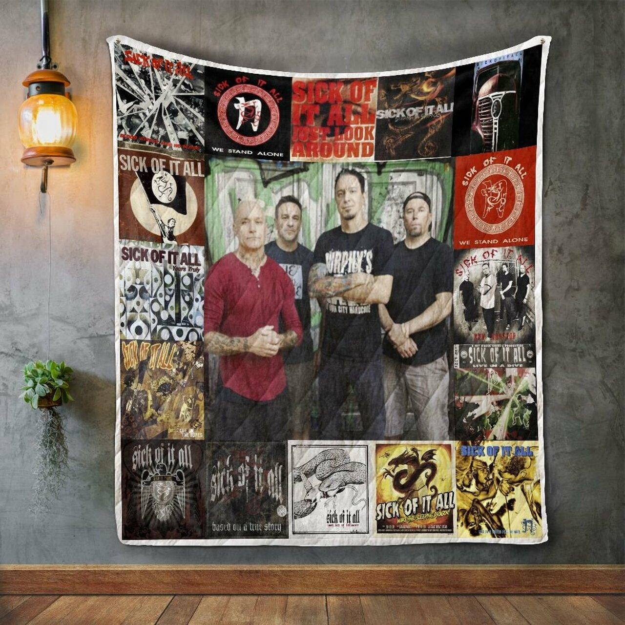 Sick Of It All Album Co Quilt Blanket
