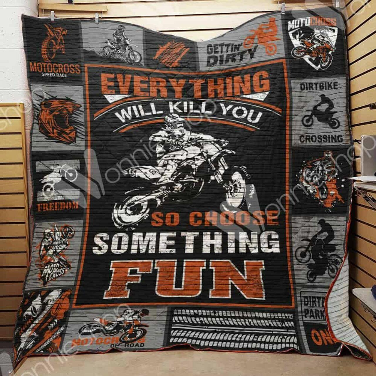 Dirt Bike Quilt Blanket Dhc1002948Td