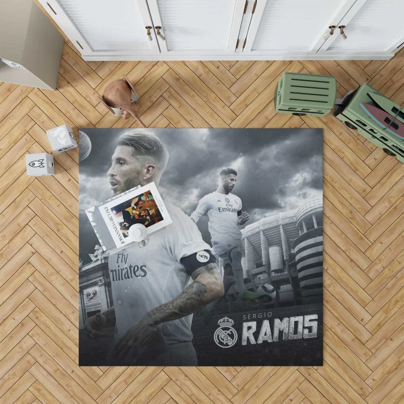 Sergio Ramos Supercopa De Espana Player Rug