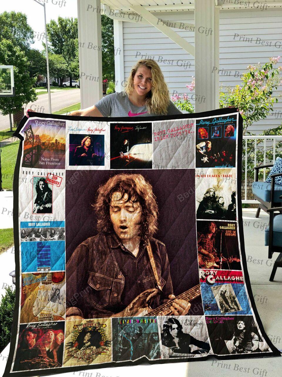 Rory Gallagher Al Coverter Quilt Blanket