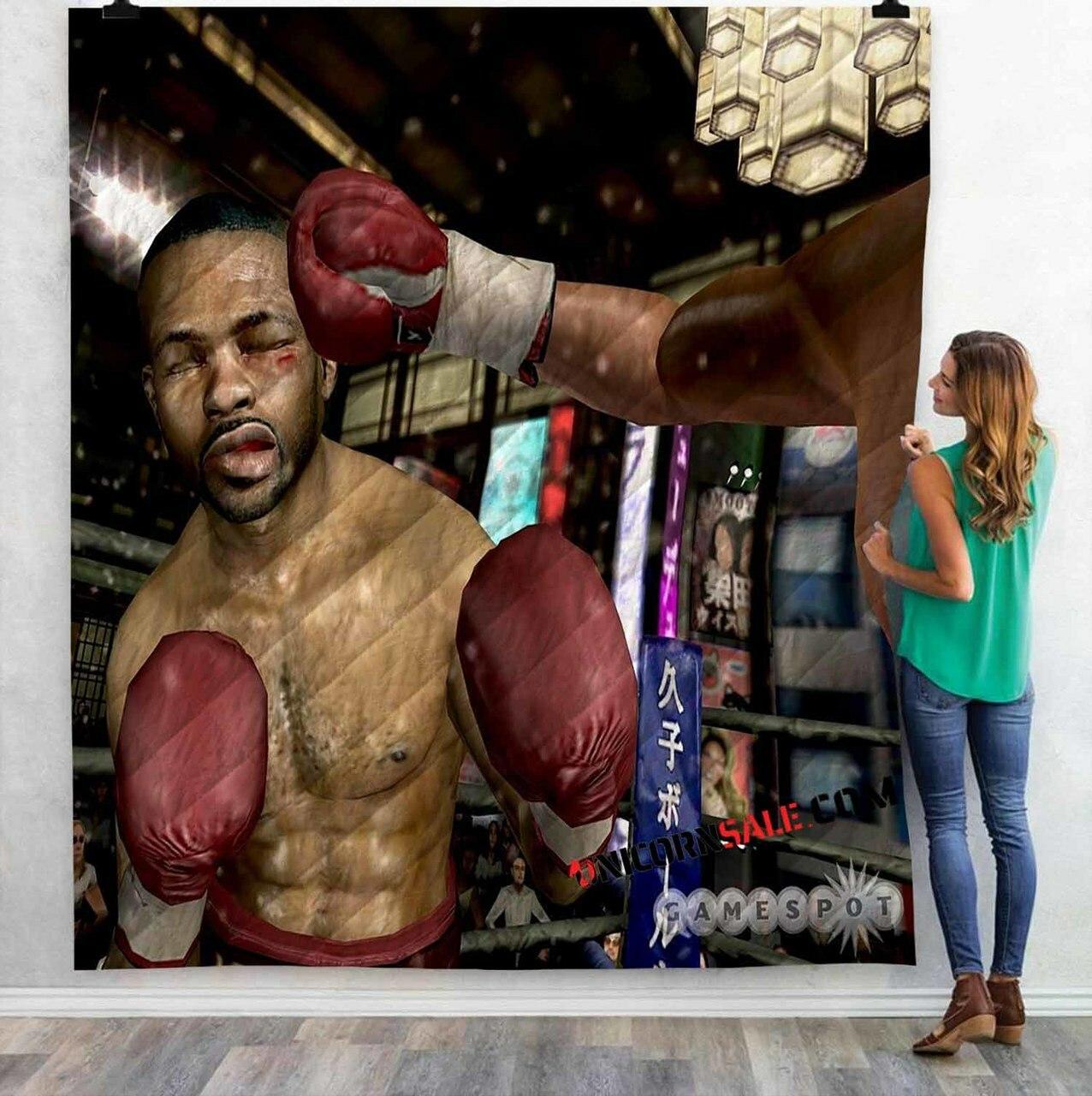 Fight Night 2002 Game V 3Dtomized onalized Quilt Blanket
