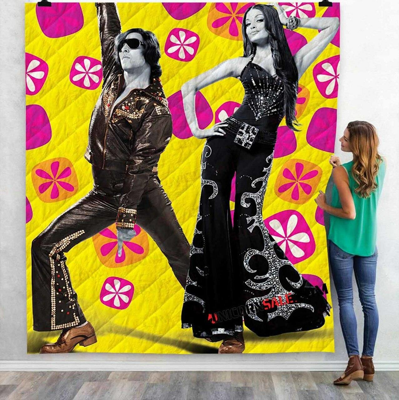 Movie Action Replayy D 3Dtomized onalized Quilt Blanket