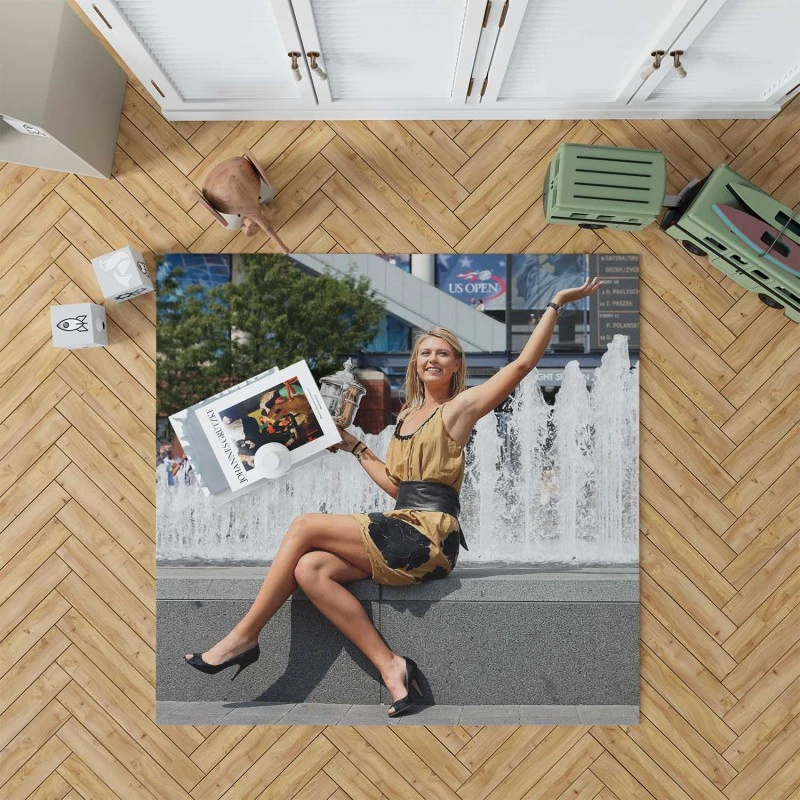 Popular Wta Tennis Player Maria Sharapova Rug