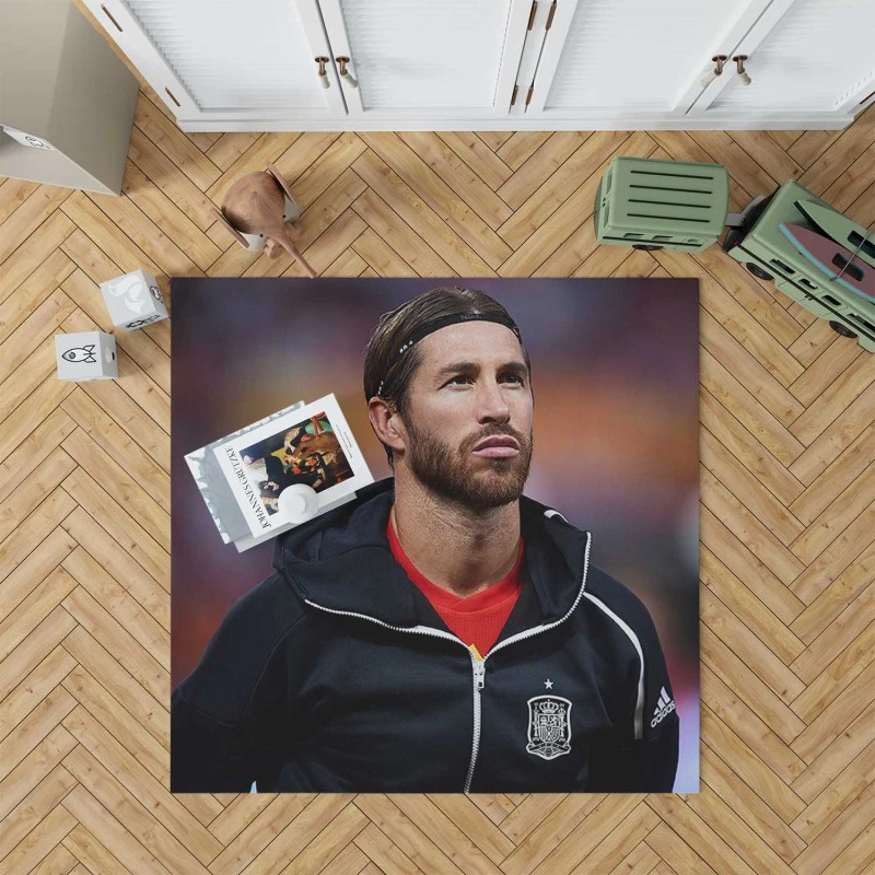 Spanish Football Player Sergio Ramos Rug