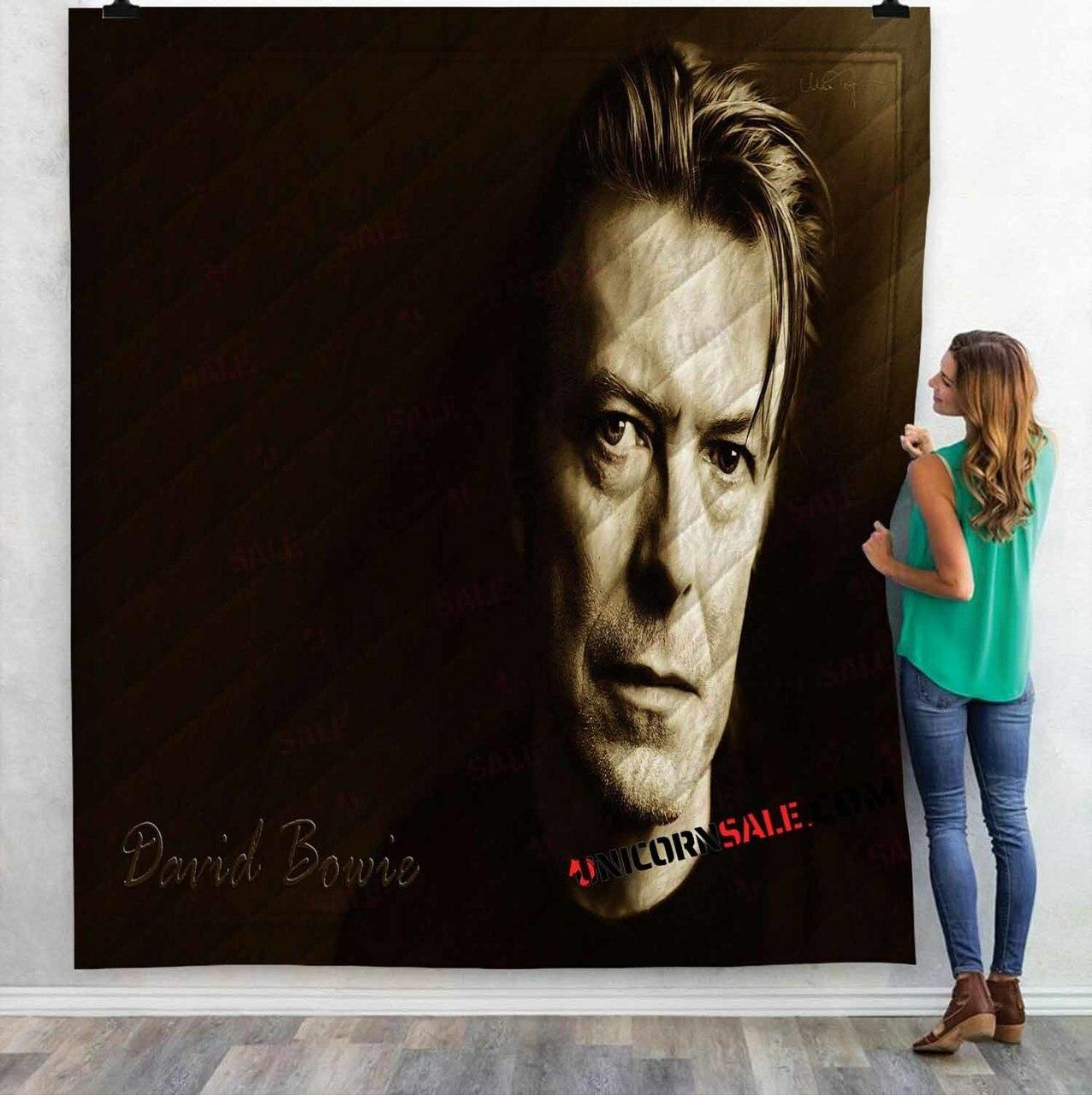 Musical Ats David Bowie1N 3Dtomized onalized Quilt Blanket