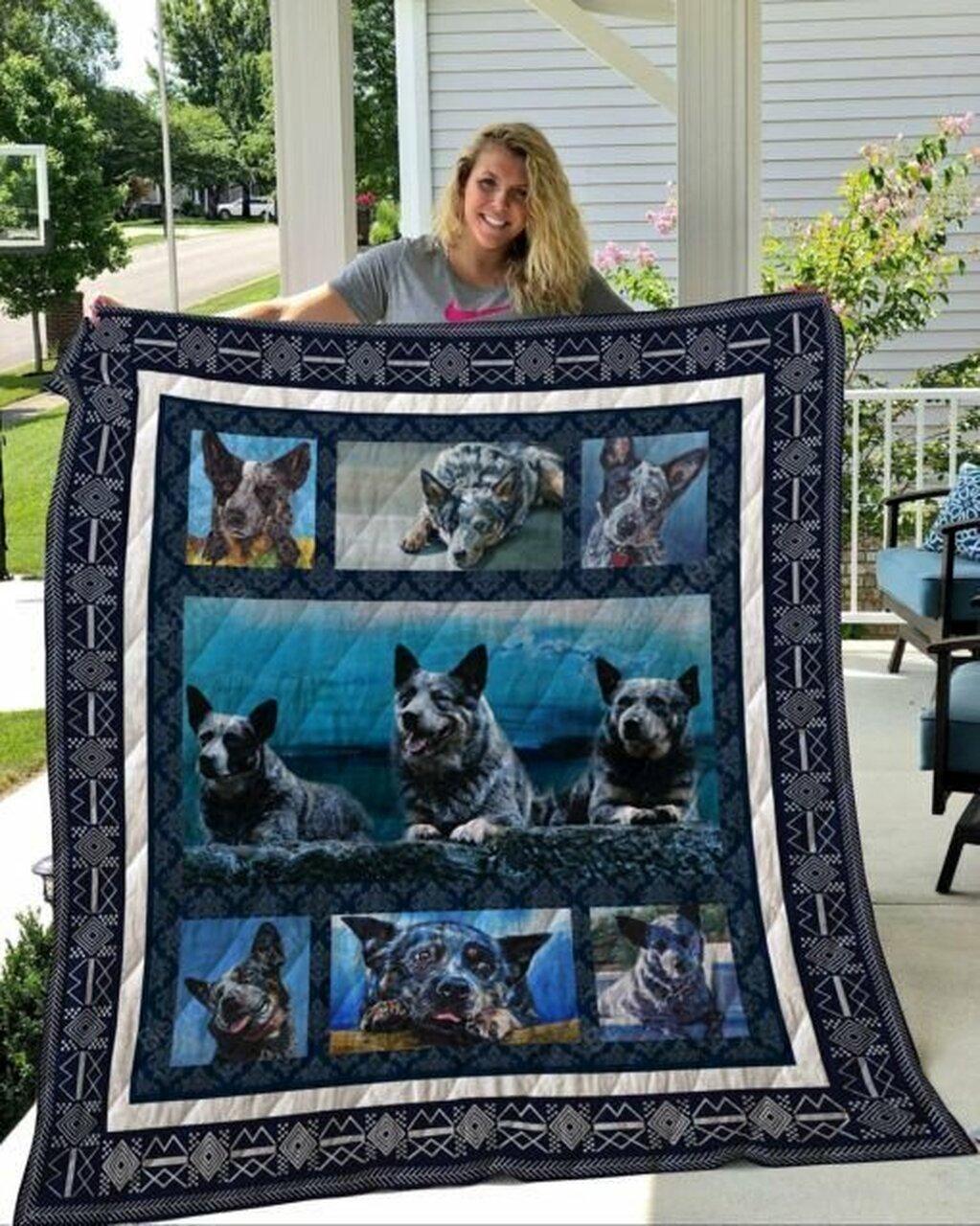 Australian Cattle Dog By Tea Quilt Blanket Greattomized Blanket G For Birthday C Thgiving