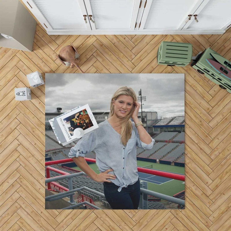 Eugenie Bouchard Professional Tennis Player Rug
