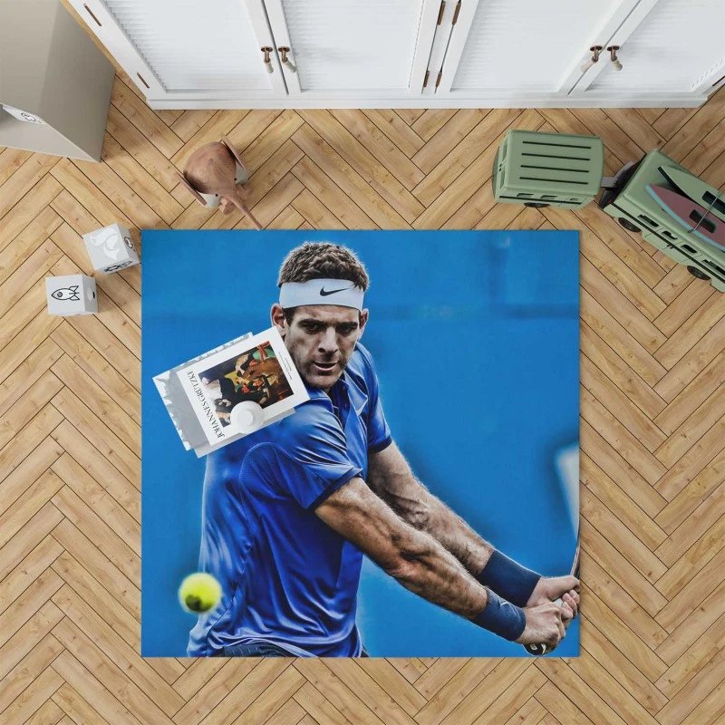 Juan Martin Del Potro Excellent Argentinian Tennis Player Rug