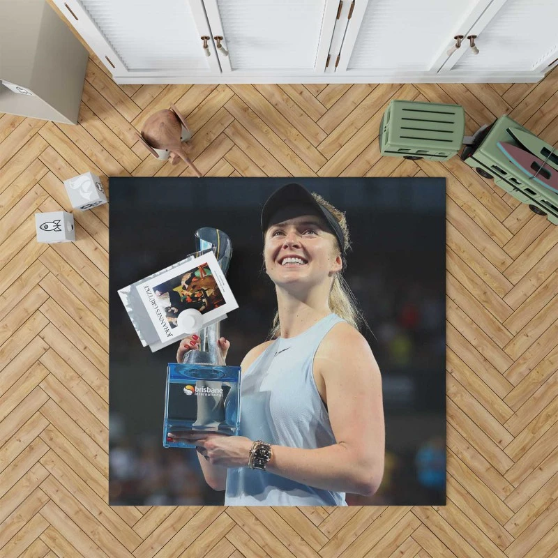 Elina Svitolina Top Ranked Ukrainian Tennis Player Rug