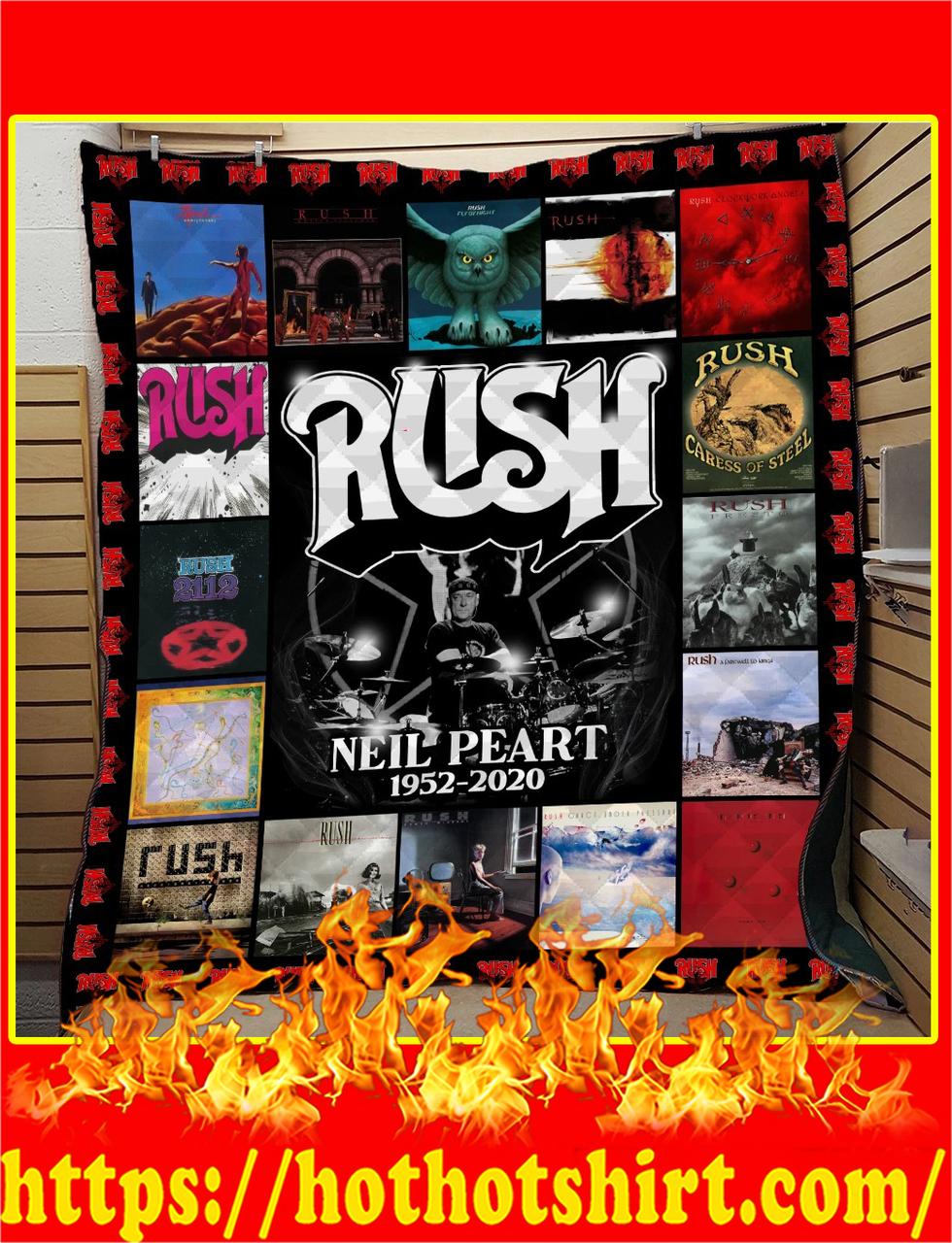 Rush Neil Peart 1952 2020 Quilt Blanket