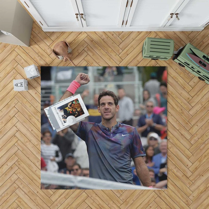 Juan Martin Del Potro Argentinian Top Ranked Tennins Player Rug