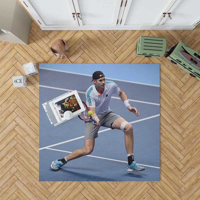 John Robert Isner Popular American Tennis Player Rug