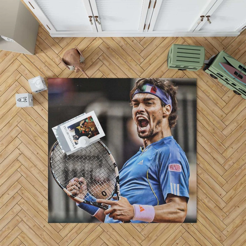 Fabio Fognini Professional Italian Tennis Player Rug