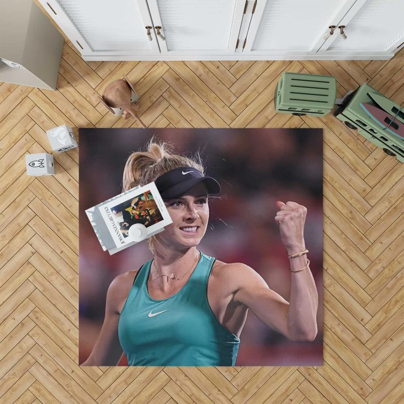 Elina Svitolina Popular Ukrainian Tennis Player Rug