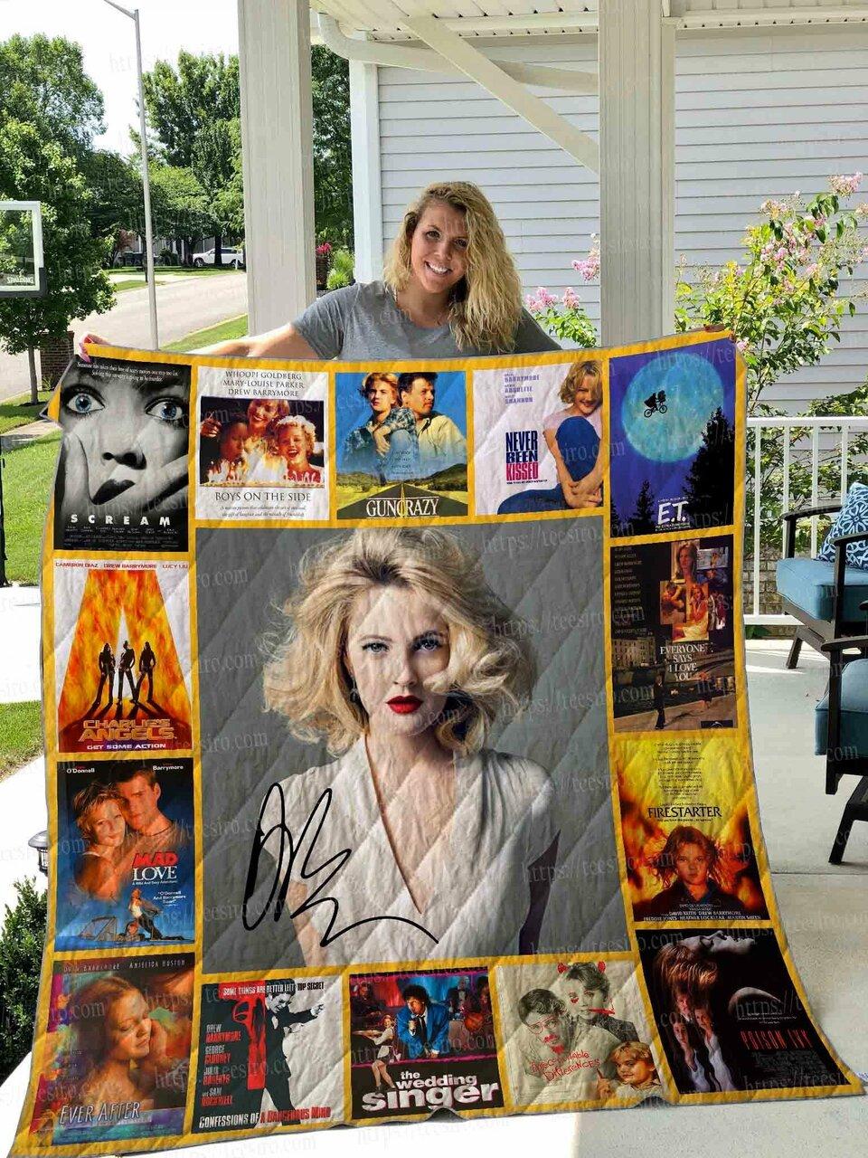 Drew Barrymore Quilt Blanket 01