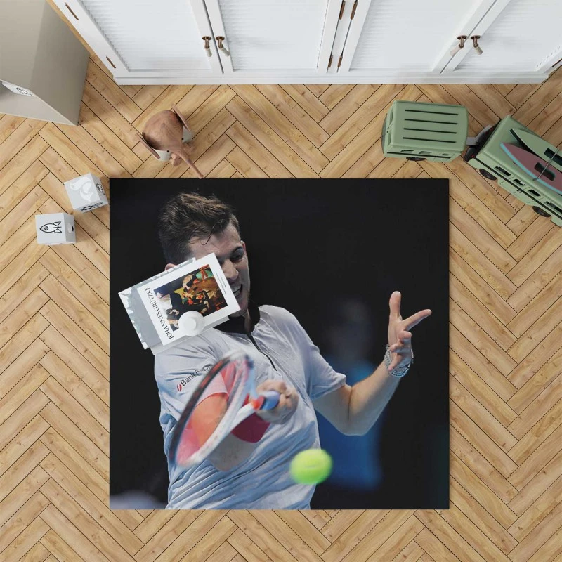 Dominic Thiem Professional Austrian Tennis Player Rug