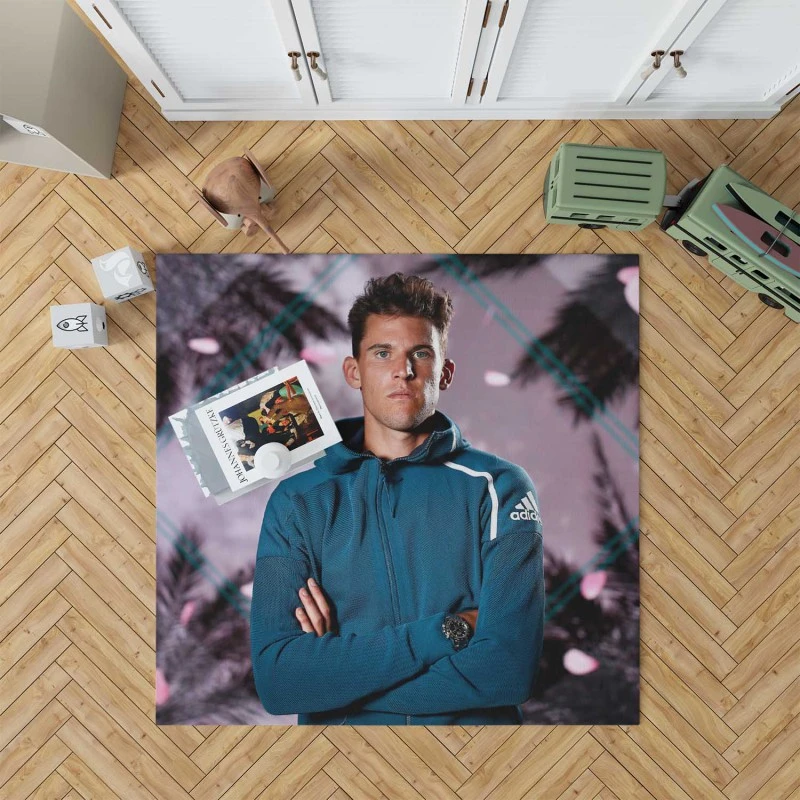 Dominic Thiem Exellelant Austrian Tennis Player Rug