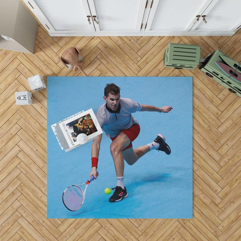 Dominic Thiem Energetic Austrian Tennis Player Rug