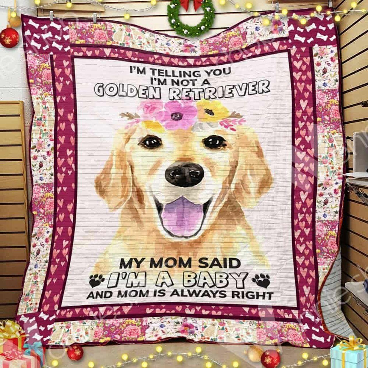 Golden Retriever Dog Quilt Blanket Dhc01021043Td