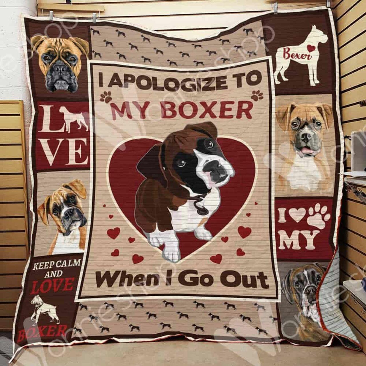 Boxer Dog Quilt Blanket Dhc0102858Td