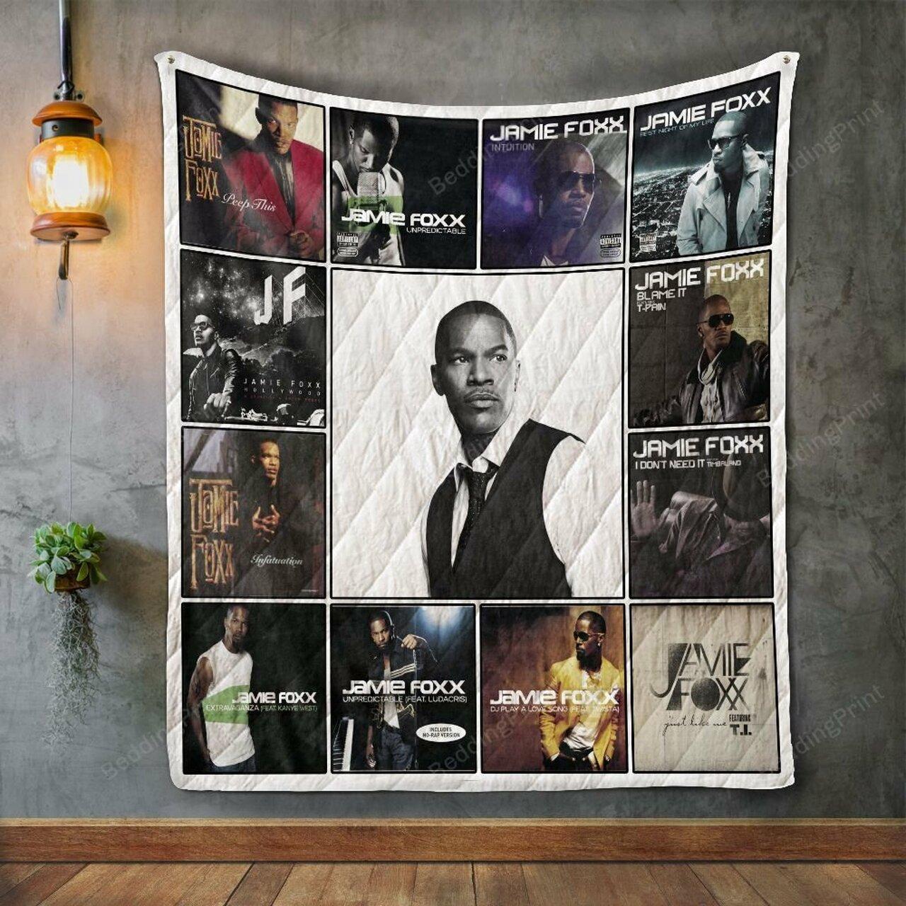 Jamie Foxx Album Co Quilt Blanket