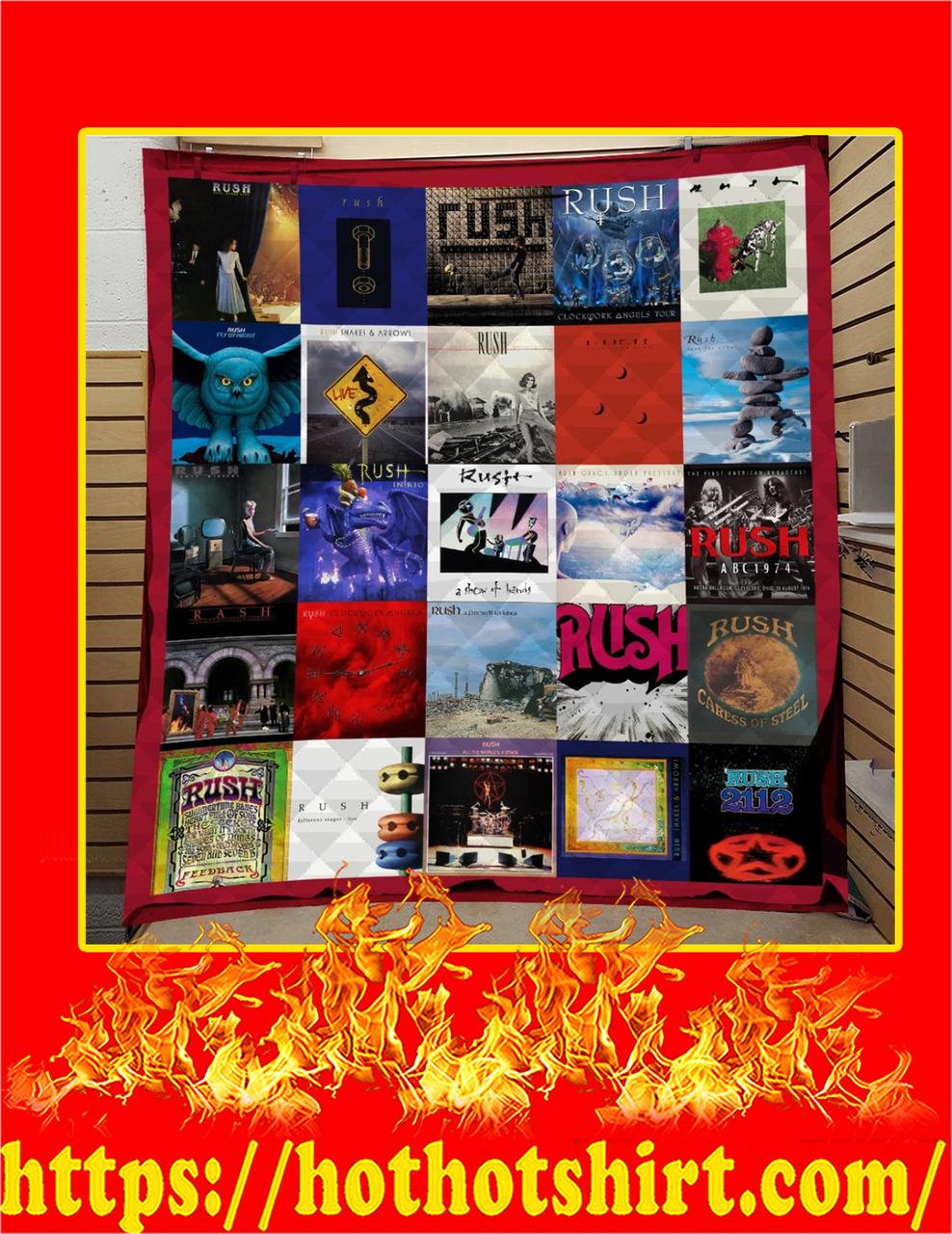 Rush Band Thank You For The Memo Signature Quilt Blanket