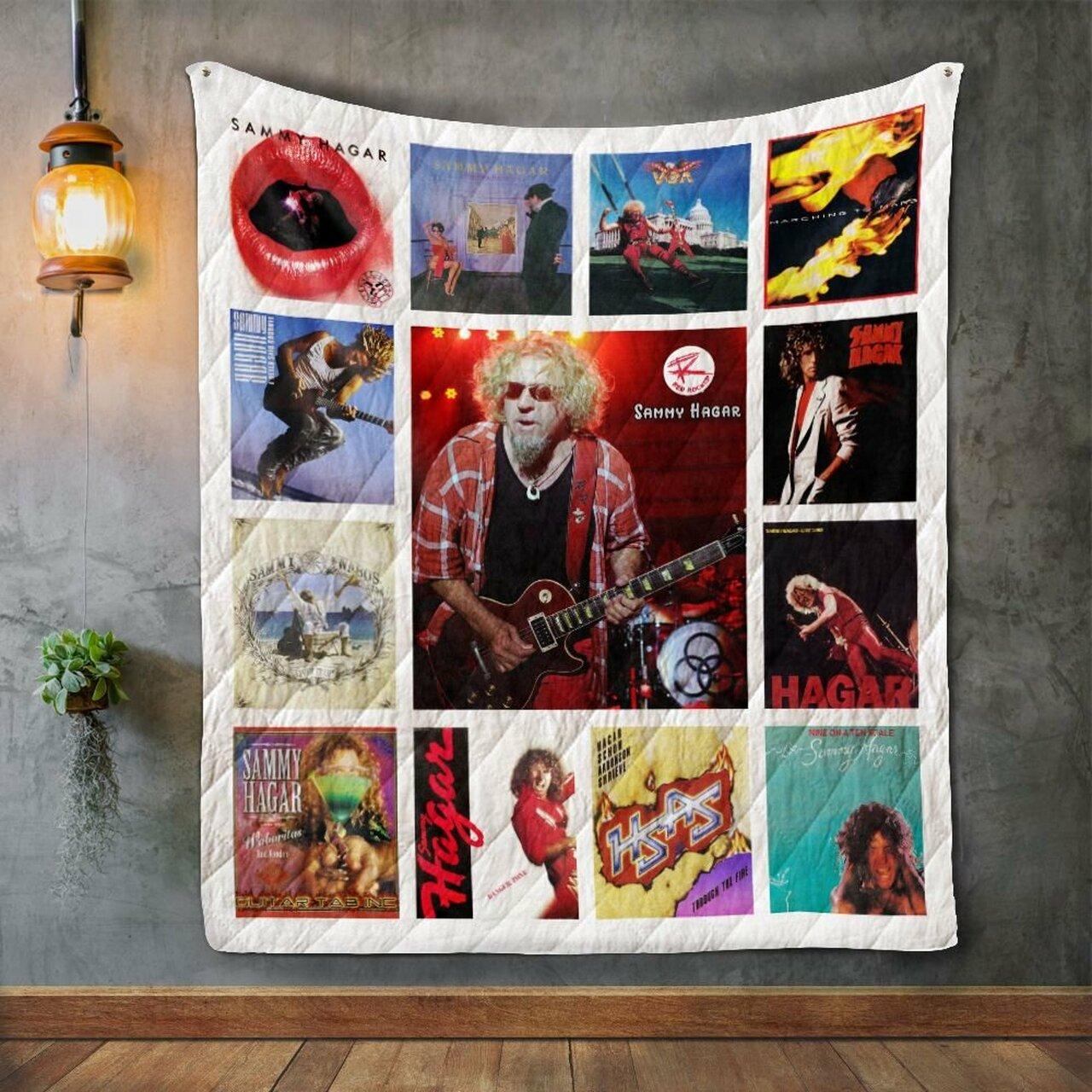 Sammy Hagar Album Co Quilt Blanket