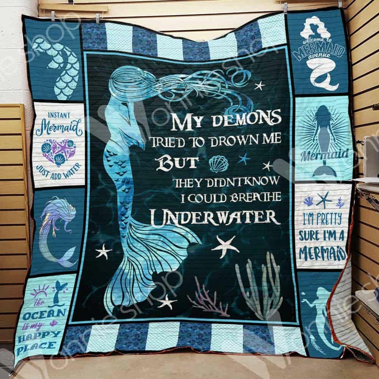 Mermaid Quilt Blanket Dhc06021131Td