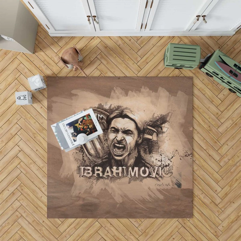 Spright Footballer Zlatan Ibrahimovic Rug