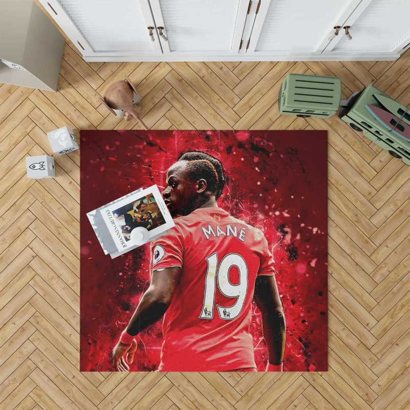Sadio Mane Fastidious Football Rug