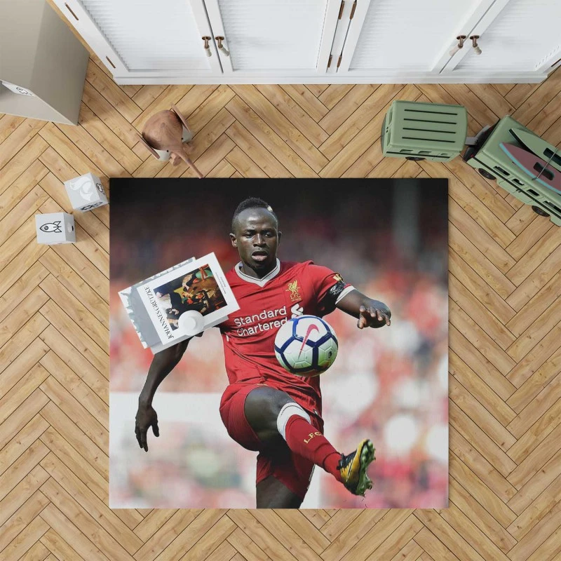 Sadio Mane Dependable Football Rug